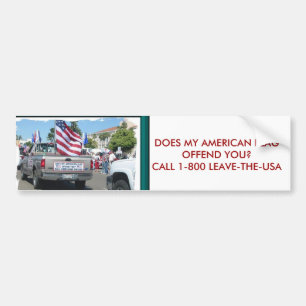 ADESIVO PARA CARRO FAZ MINHA BANDEIRA AMERICANA OFENDEM-NO…