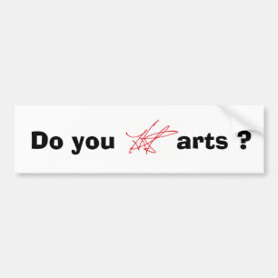 Adesivo Para Carro Faz você H.A.S. Arte? bumpersticker