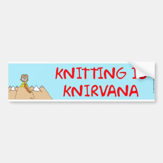Adesivo Para Carro fazer malha é knirvana (Frente)