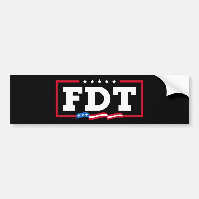 Adesivo Para Carro FDT Funny Anti-Trump No-Trump (Frente)