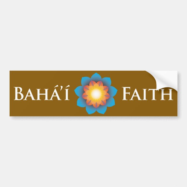 Adesivo Para Carro Fé de Bahá'í (Frente)