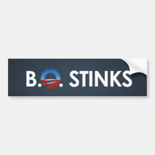 Adesivo Para Carro Fedores da BO - etiqueta de Obama