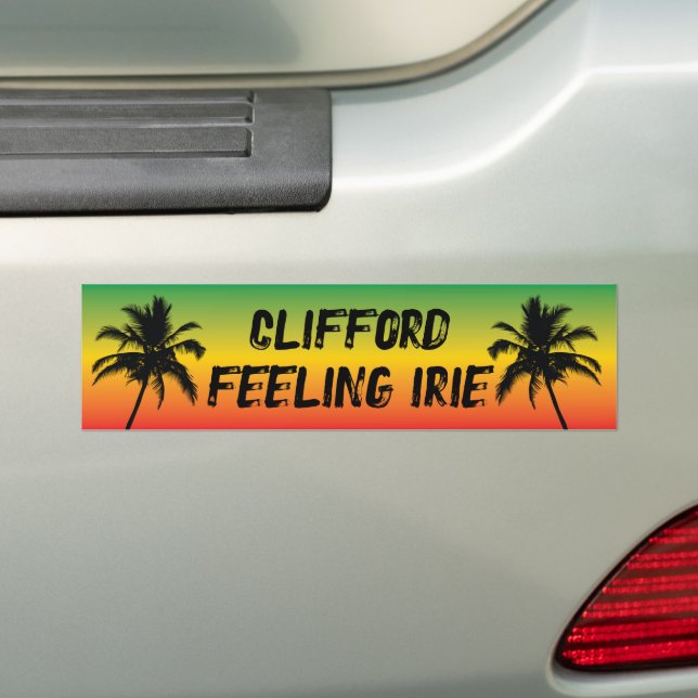 Adesivo Para Carro Feeling IRIE Tropical Palm Trees (No carro)