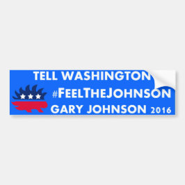 Adesivo Para Carro #feelthejohnson Gary Johnson 2016