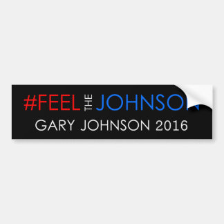Adesivo Para Carro #feelthejohnson Gary Johnson 2016