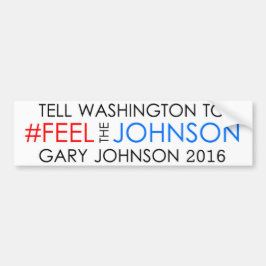Adesivo Para Carro #feelthejohnson Gary Johnson 2016