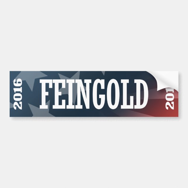 Adesivo Para Carro Feingold - Russ Feingold 2016 (Frente)