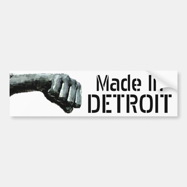 Adesivo Para Carro Feito em Detroit (Frente)
