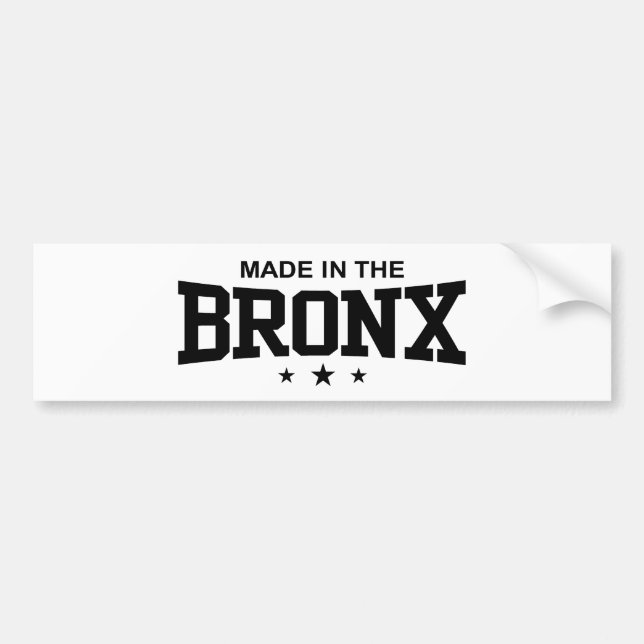 Adesivo Para Carro Feito no Bronx (Frente)