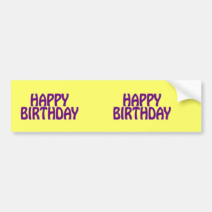 Adesivo Para Carro Feliz Aniversário Colorido