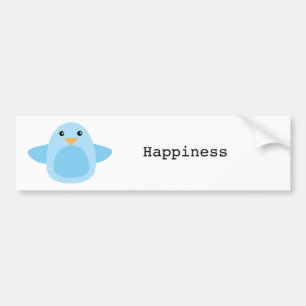 Adesivo Para Carro Feliz como um Bluebird