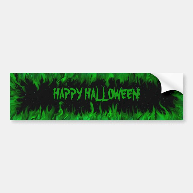 ADESIVO PARA CARRO FELIZ HALLOWEEN! (Frente)