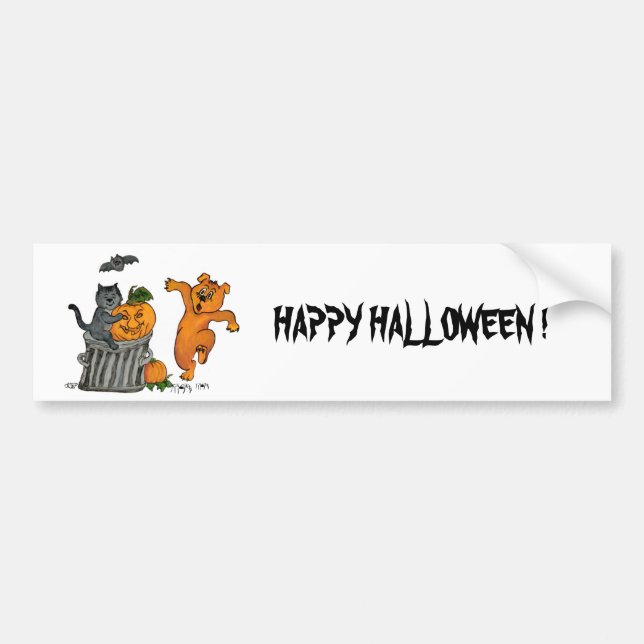 Adesivo Para Carro Feliz Halloween! 5 (Frente)