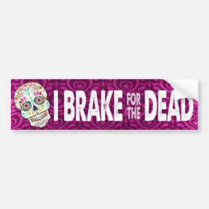 Adesivo Para Carro Feliz Muertos - "eu travo para o inoperante "