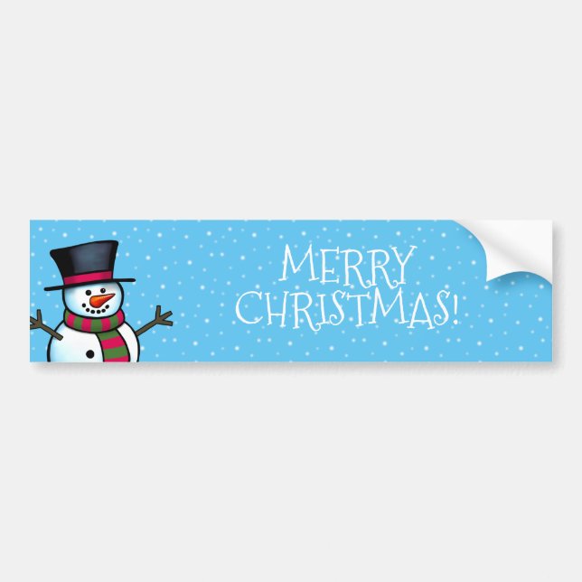 Adesivo Para Carro Feliz Natal (Frente)