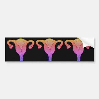 Adesivo Para Carro Feminist Uterus bumper sticker
