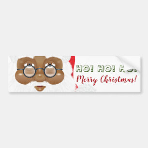 Adesivo Para Carro Feriado de Natal afro-americano Santa Claus