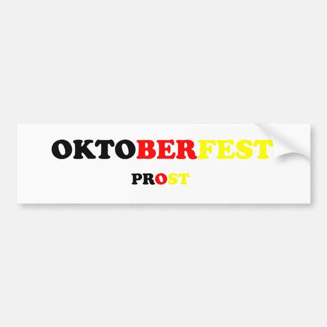 Adesivo Para Carro Fest Prost de Oktober (Frente)