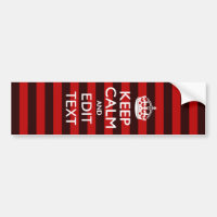 Festivo Mantenha Calmo Seu Texto em Stripes Vermel
