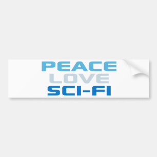 Adesivo Para Carro Ficção científica do amor da paz