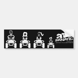 Adesivo Para Carro Figura da vara da família de ATV (pai, mamã,