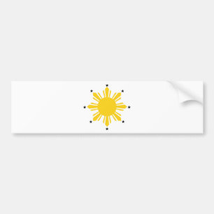 Adesivo Para Carro Filipino Sun PI Sun de Filipinas Sun