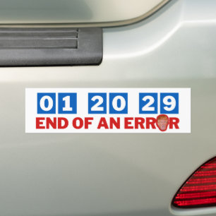 Adesivo Para Carro Fim De Um Erro De Antirtrunfo De Janeiro De 2029