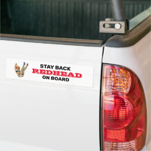 Adesivo Para Carro Fique atrás da Rua Vermelha na Conselho Retro Pin