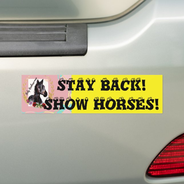 ADESIVO PARA CARRO FIQUE DE VOLTA! MOSTRAR CAVALOS! (No carro)