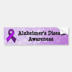 Adesivo Para Carro Fita da consciência da doença de Alzheimer