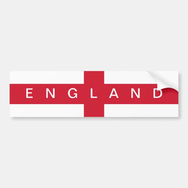 Adesivo Para Carro Flag of England Bumper Sticker (Frente)