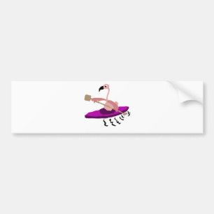Adesivo Para Carro Flamingo engraçado que Kayaking