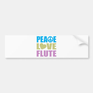 Adesivo Para Carro Flauta do amor da paz