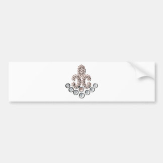 Adesivo Para Carro Fleur De Lis-jeweled