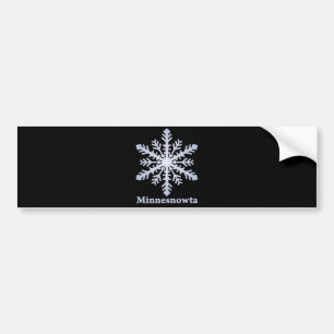 Adesivo Para Carro Floco de neve do azul de Minnesnowta