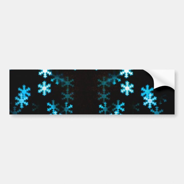 Adesivo Para Carro Flocos de Neve de Natal Mágicos (Frente)