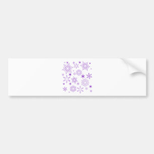 Adesivo Para Carro flocos de neve roxos