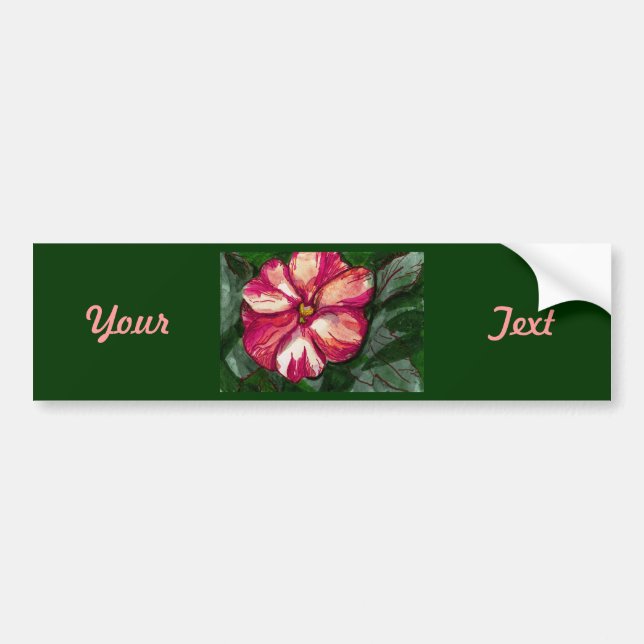 Adesivo Para Carro Flor cor-de-rosa (Frente)