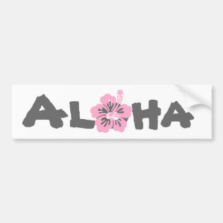 Adesivo Para Carro flor cor-de-rosa L do hibiscus aloha