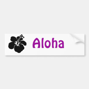 Adesivo Para Carro Flor do preto aloha