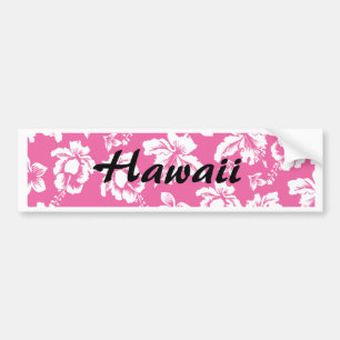 Adesivo Para Carro Flor Rosa Havaiano