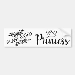 Adesivo Para Carro Floral princesa de vegan, com base em planta, com 