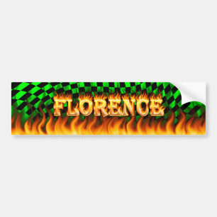 Adesivo Para Carro Florence real fire and flâmpago protetor