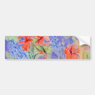 Adesivo Para Carro Flores Balsam e Lobelia