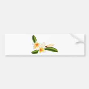 Adesivo Para Carro Flores bonitas do frangipani ou do plumeria