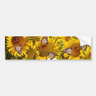 Adesivo Para Carro Flores de Borboletas Florais