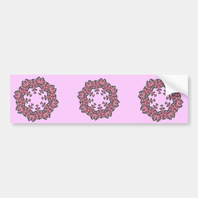 Adesivo Para Carro Flores Rosa (Frente)
