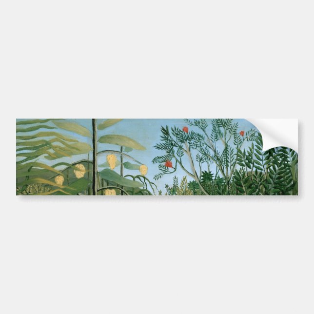 Adesivo Para Carro Floresta Tropical, Henri Rousseau (Frente)