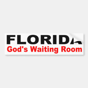 Adesivo Para Carro FLORIDA, a sala de espera do deus