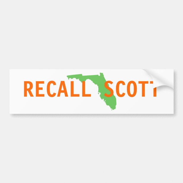ADESIVO PARA CARRO FLORIDA, AVISO SCOTT (Frente)